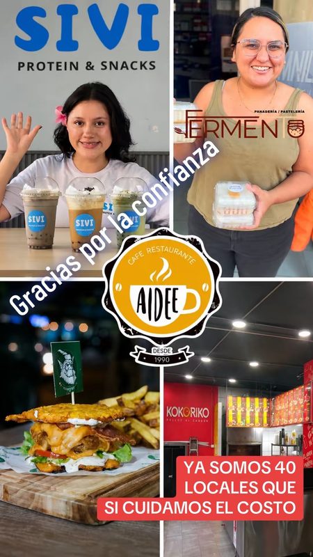 Restaurantes clientes de PA' ARRIBA — SIVI, Fermento, Café Aidee, Kokoriko